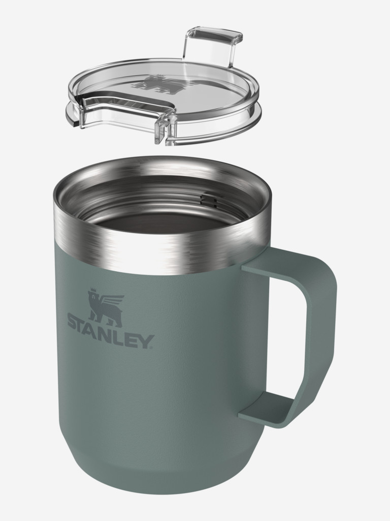 Термокружка Stanley Classic, 230 мл, серая, с ручкой и крышкой