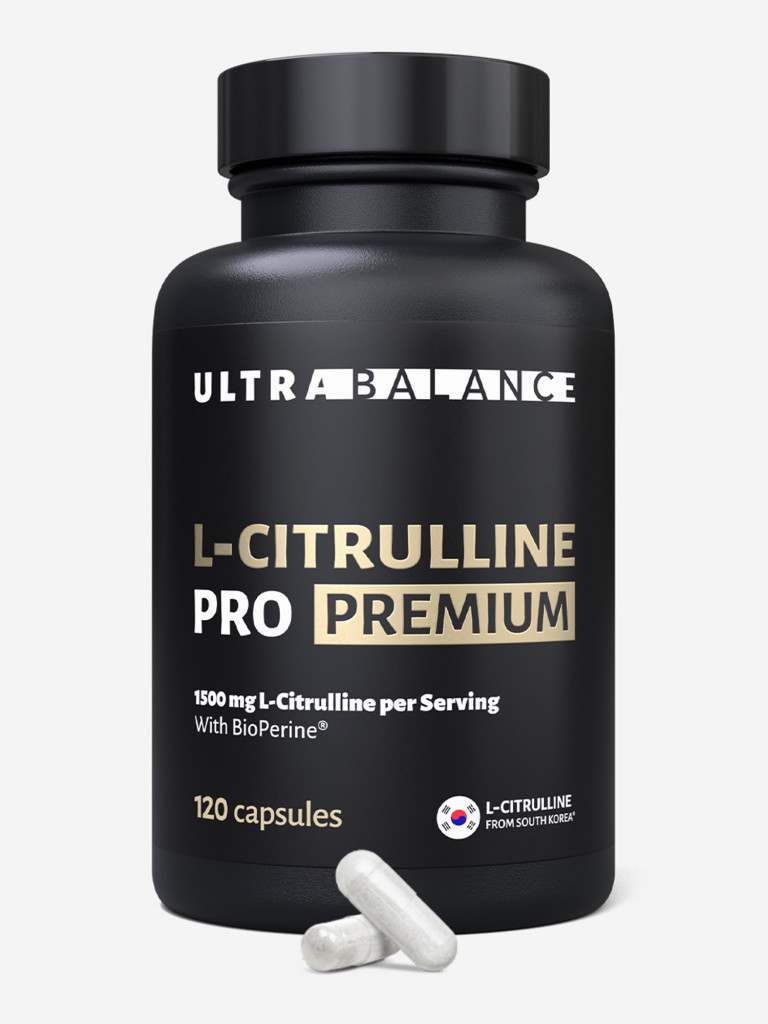 L-цитруллин Ultrabalance аминокислота для пампинга, выносливости и восстановления 120 капсул