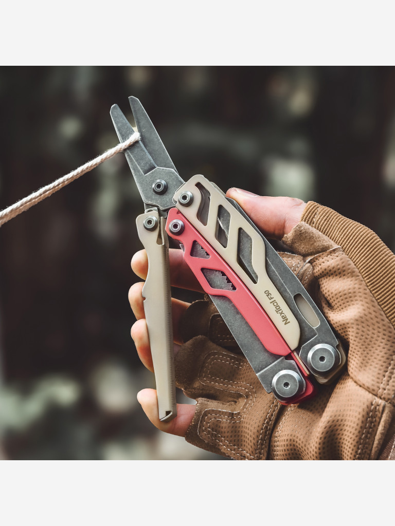 Мультитул Nextool Flagship F30 Pro, 16 функций, красный, нейлоновый чехол