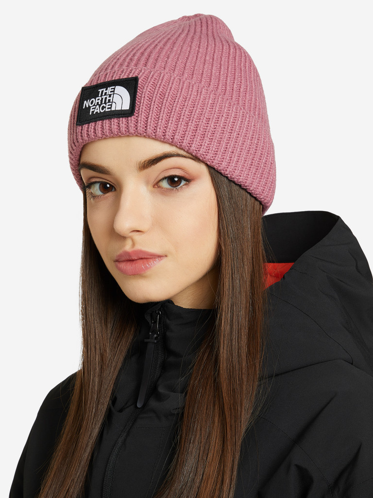 Шапка The North Face TNF Logo Box Cuffed Beanie — купить за 2029 рублей в  интернет-магазине Спортмастер