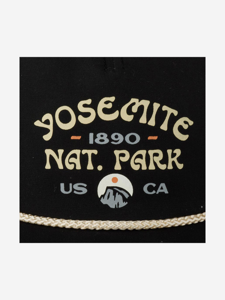Бейсболка AMERICAN NEEDLE 23002A-YONP Yosemite National Park Canvas Cappy (черный)
