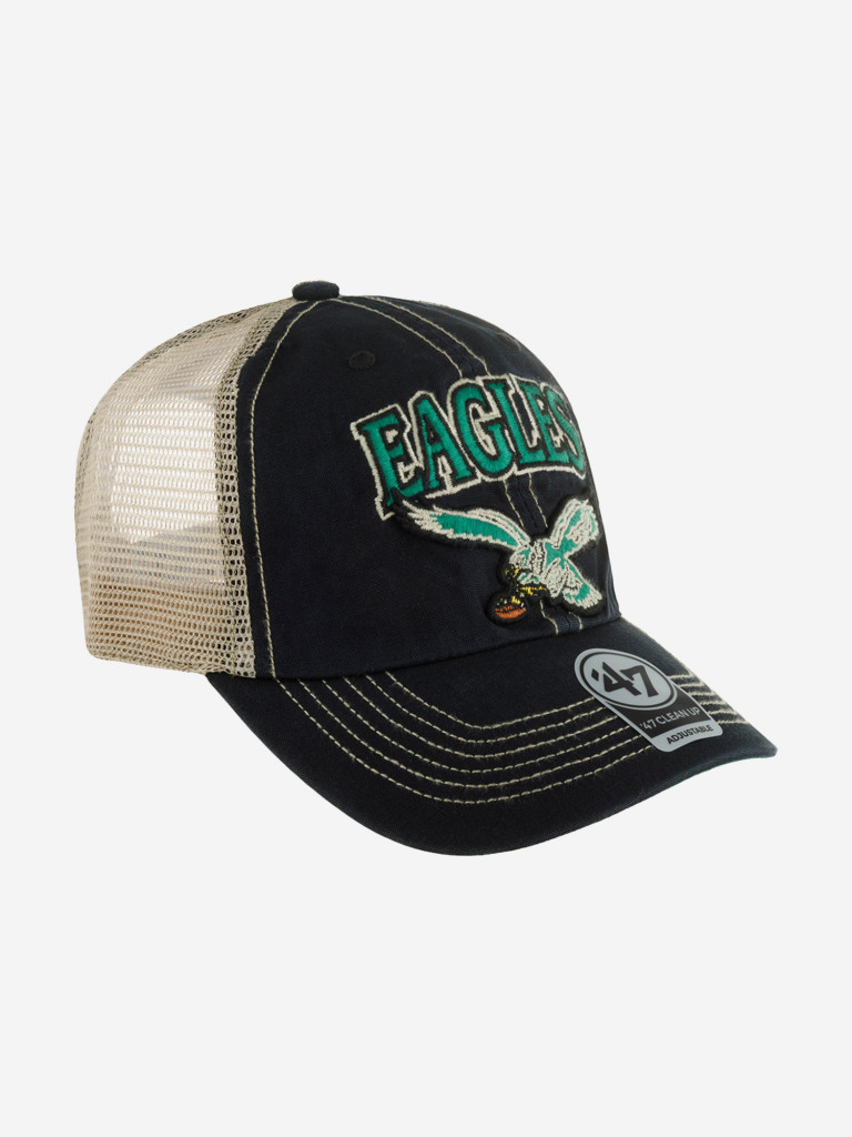 Бейсболка с сеточкой 47 BRAND F-TSCLA24LAP-VB Philadelphia Eagles NFL (черный)