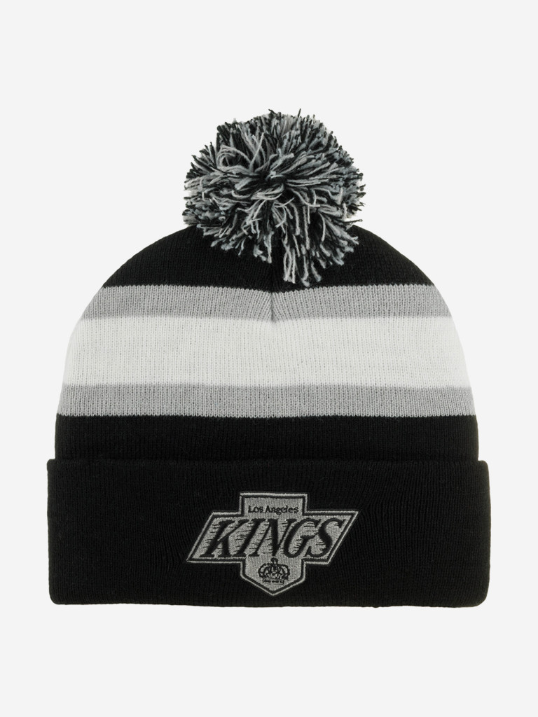 Шапка с помпоном MITCHELL NESS KTPCLD21212-LAKBLCK Los Angeles Kings NHL