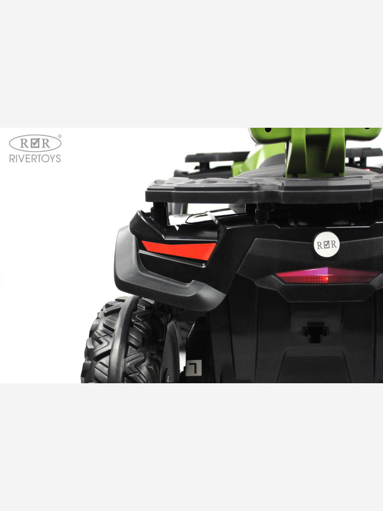 Детский электроквадроцикл RIVERTOYS T001TT 4WD зеленый