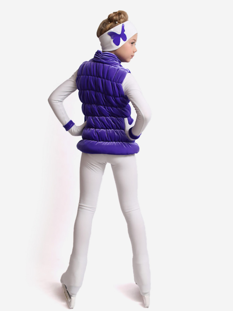 Жилетка для фигурного катания детская бархатная IceDress