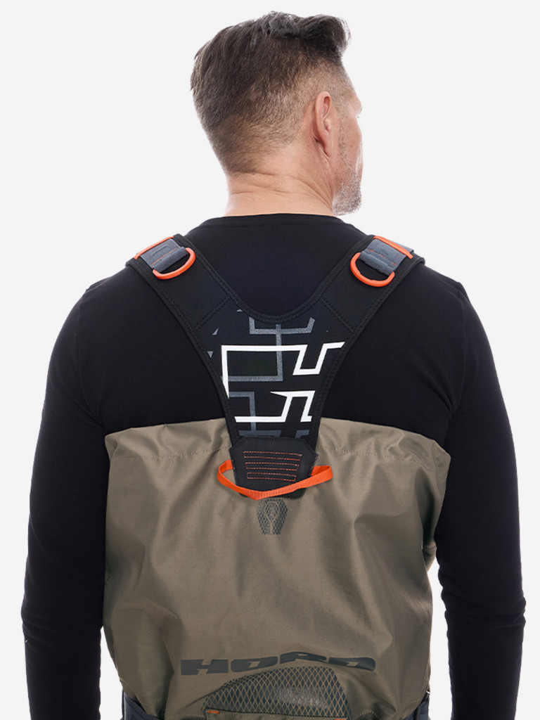 Мембранные вейдерсы Hord, мужские, водонепроницаемые, полиэстер, хаки