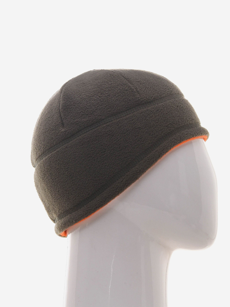 Шапка мужская HUNTSMAN флисовая двусторонняя бини для рыбалки и охоты