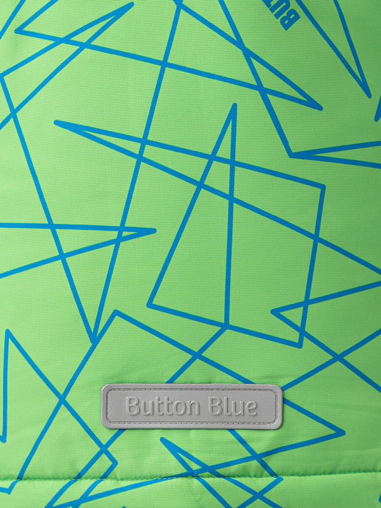Куртка демисезонная с мембраной и принтом салатовая Button Blue