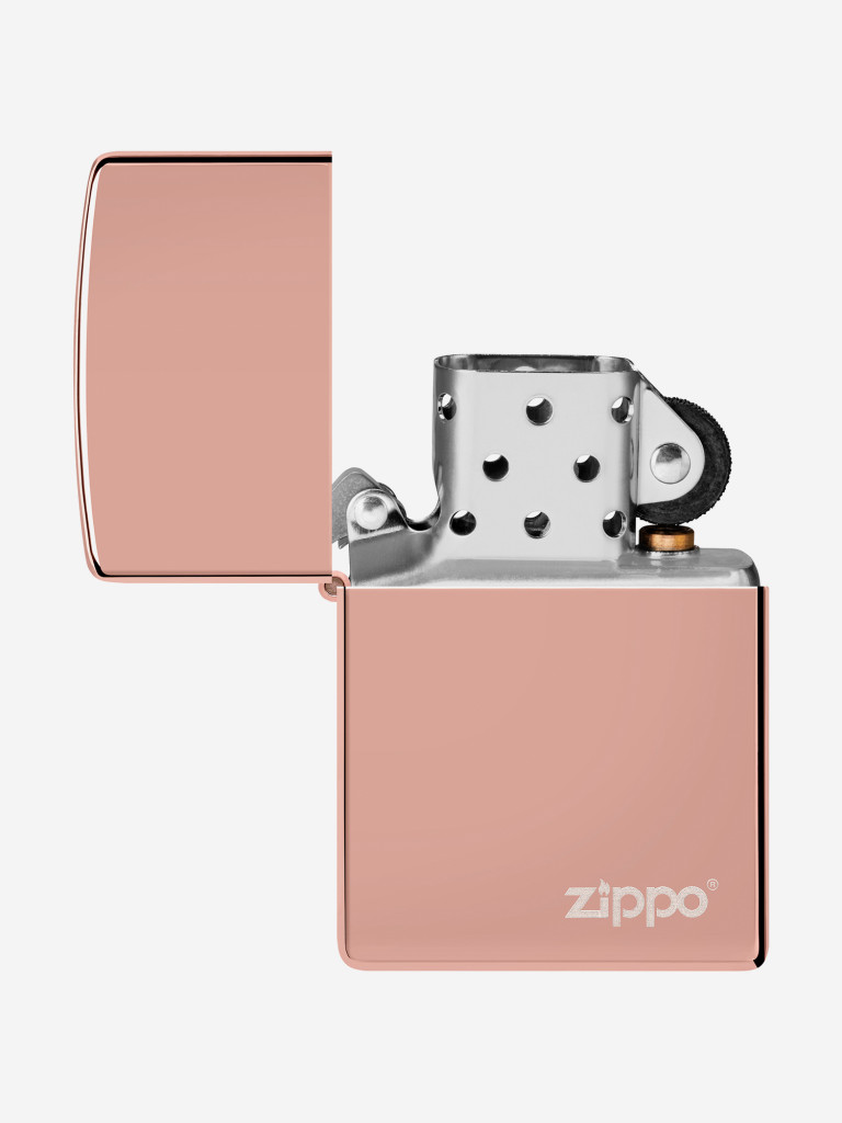 Зажигалка бензиновая ZIPPO 49190ZL Classic Logo High Polish Rose Gold