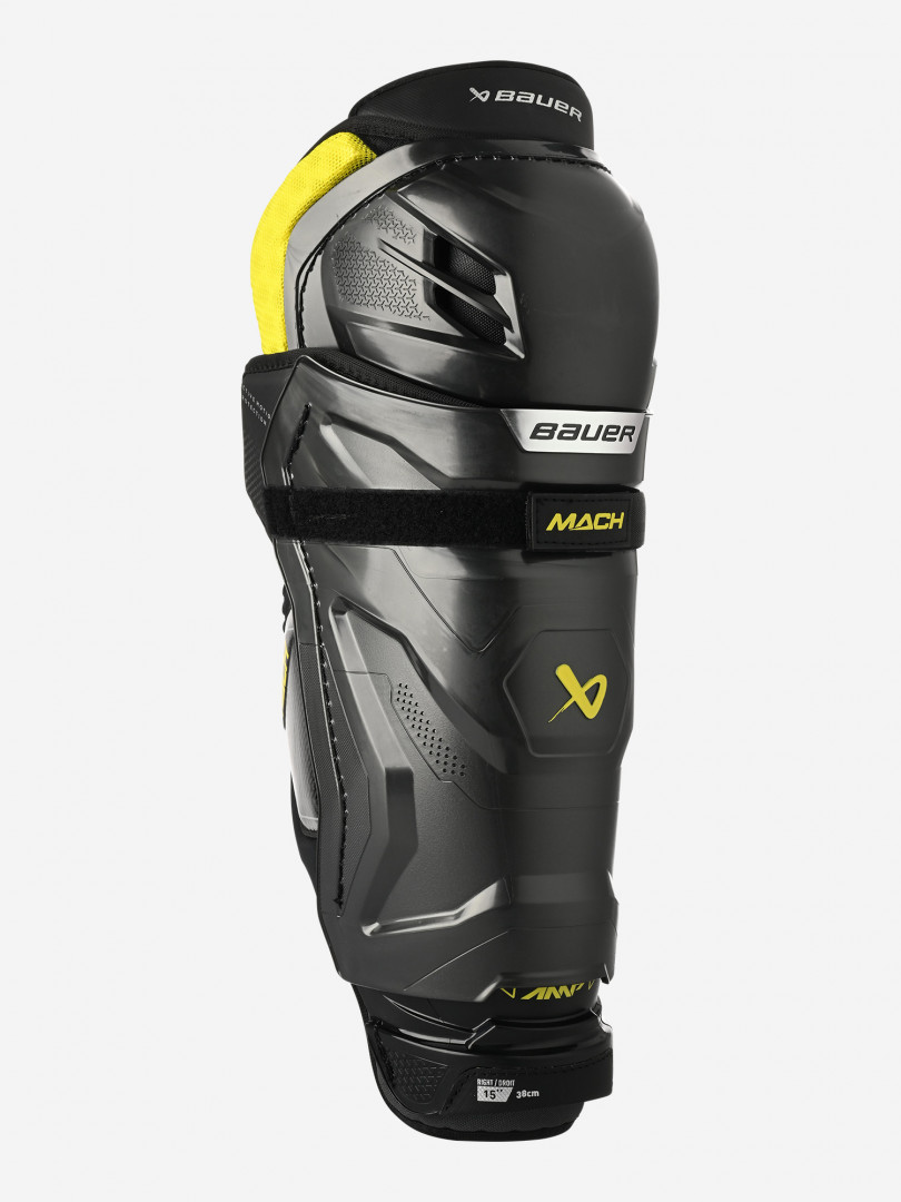 фото Щитки хоккейные bauer supreme mach sr, черный