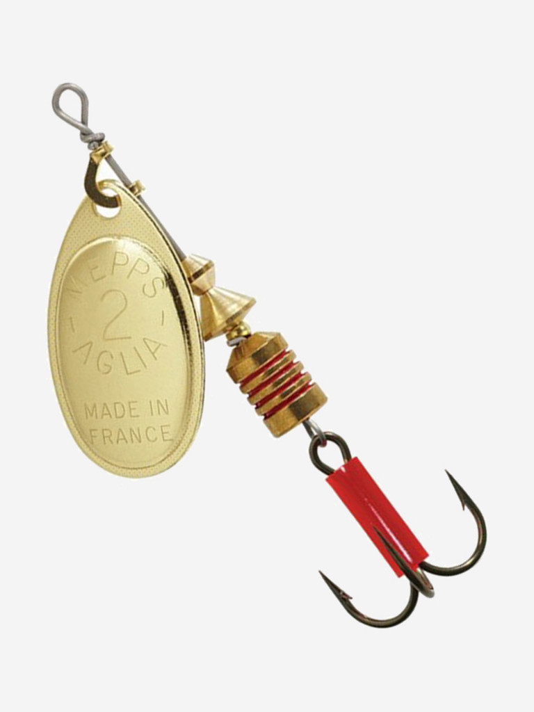 Блесна для рыбалки вертушка Mepps AGLIA 2, Gold, комплект из 5 штук