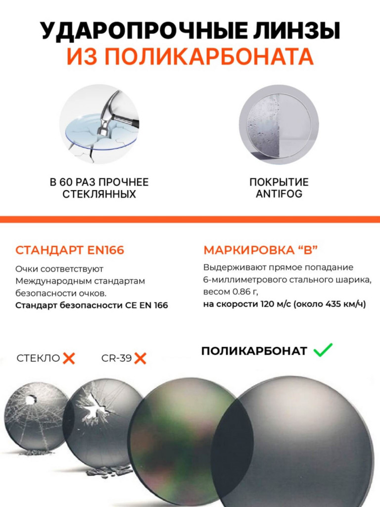 Очки солнцезащитные тактические Tactical+ / Combatshop