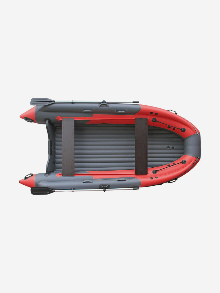 Лодка Reef Skat Triton (Риф Скат Тритон) 370 NDFi с интегрированным фальшбортом, серо-красная