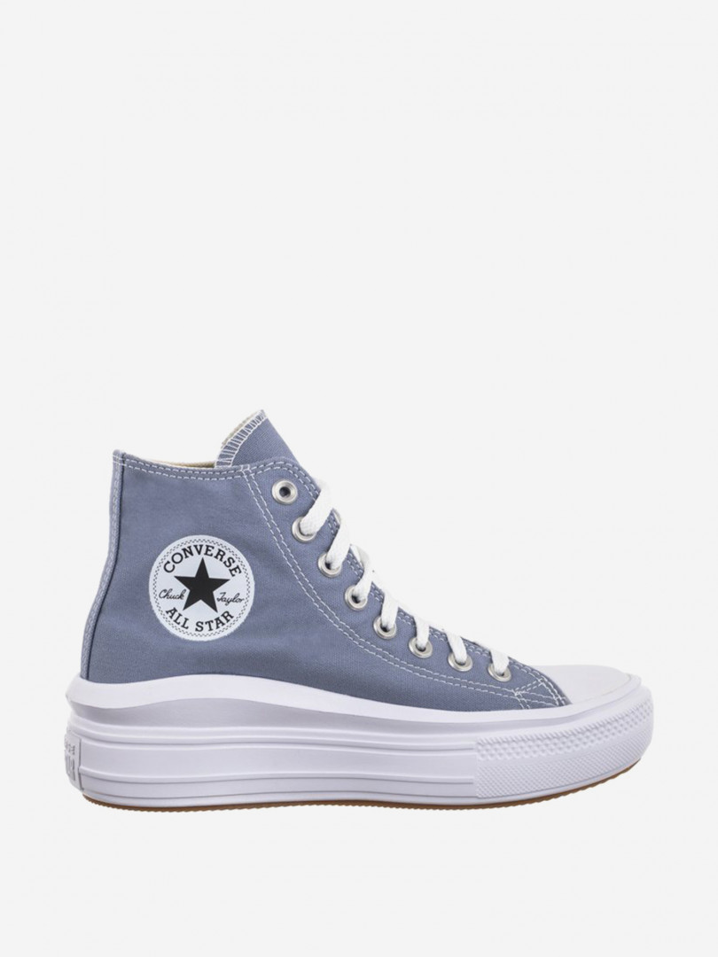 фото Кеды женские converse chuck taylor all star move, голубой