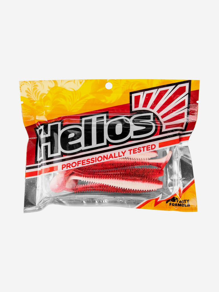 Мягкая приманка Helios Shaggy, 5,12'' / 13 см, Red & White, 5 шт (HS-18-003)