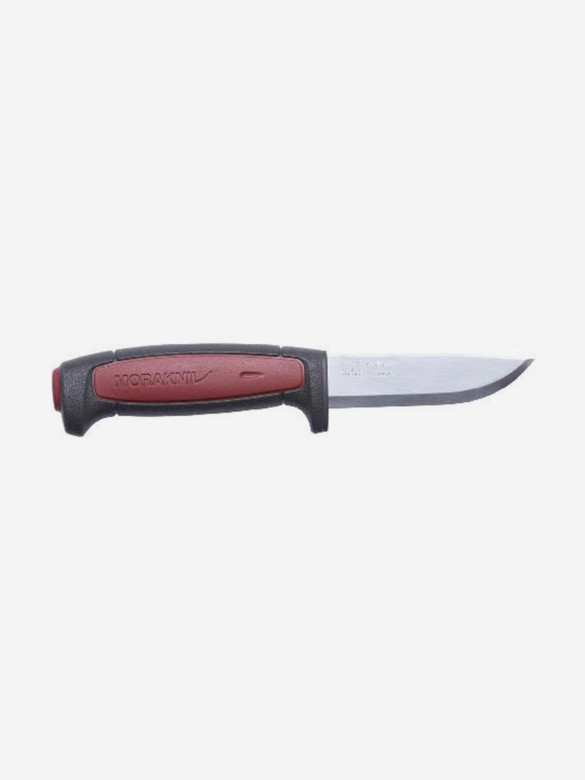 Нож Morakniv Pro C, углеродистая сталь, резиновая ручка с красной вставкой, 12243