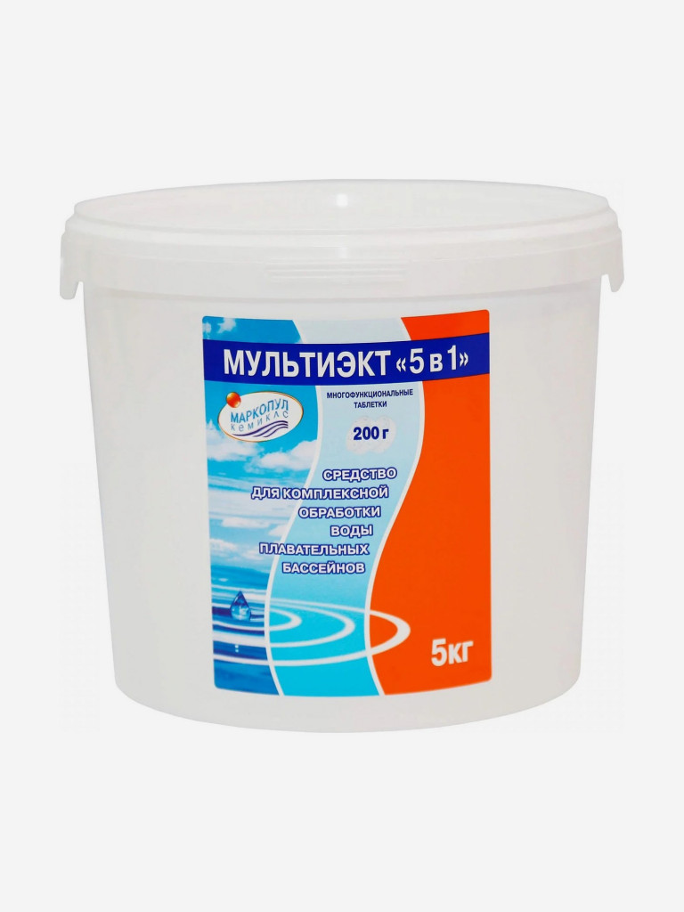 Мультиэкс, "5 в 1", таблетки 200 г, ведро 5 кг