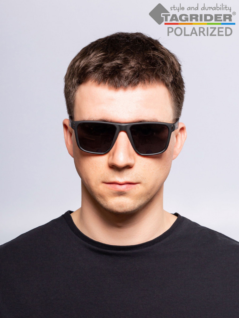 Очки поляризационные, солнцезащитные, антибликовые Tagrider в чехле IMN-003A-2 Gray