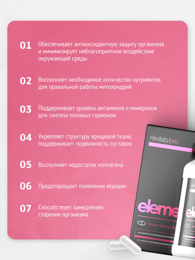 Витаминно-минеральный комплекс Revilab Pro elements