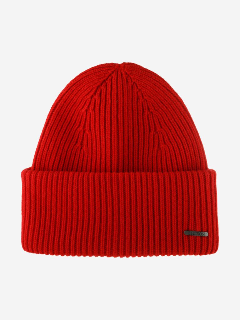 Шапка с отворотом STETSON 8599382 BEANIE WOOL