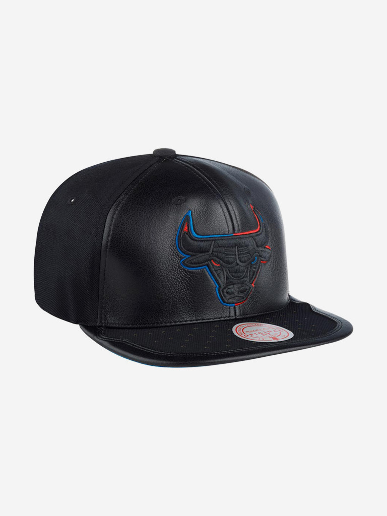 Бейсболка с прямым козырьком MITCHELL NESS 6HSSMM19227-CBUBLCK Chicago Bulls NBA (черный)