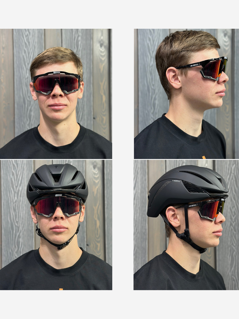 Очки спортивные Scicon AeroShade XL оправа Black Gloss линза SCNPP Multimirror Red