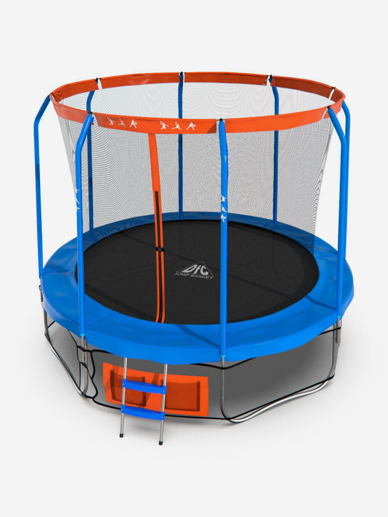 Батут DFC JUMP BASKET 14ft внутренняя сетка, лестница (427cм)