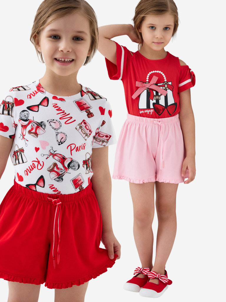 Шорты для девочек, 2 шт в комплекте PlayToday