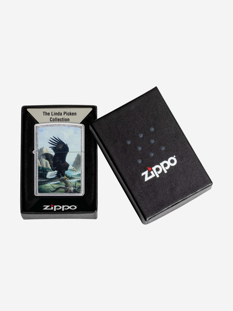 Зажигалка бензиновая ZIPPO 49822 Eagle Linda Picken