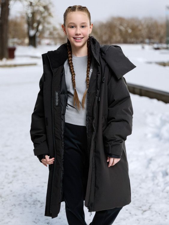 Пальто утепленное для девочек Oldos!