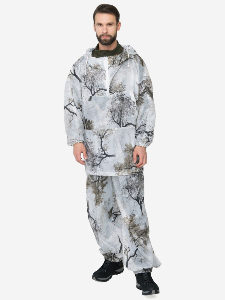 Костюм мужской на молнии Huntsman Метель маскировка Кусты шелк