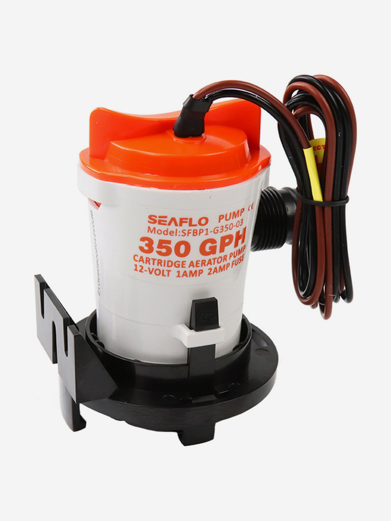 Помпа водооткачивающая SeaFlo 12V, 350 галлон/час, трюмная, патрубок 19 мм