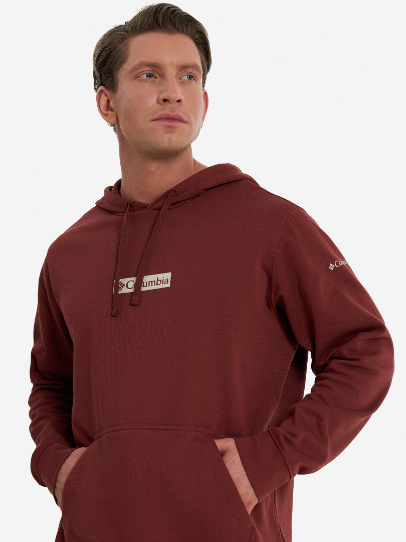 фото Джемпер флисовый мужской columbia beaumount hoodie, красный