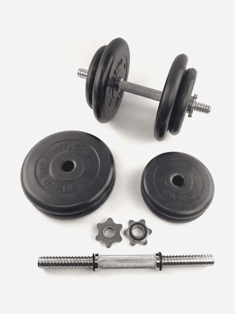 Гантели разборные BARBELL ATLET 1 по 16.5 кг (хромированный гриф)