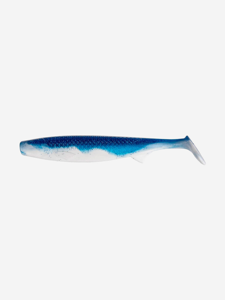 Мягкая приманка Helios Pike King, 6,3'' / 16 см, Blue Sparkles & White, 25 шт (HS-37-026-N)