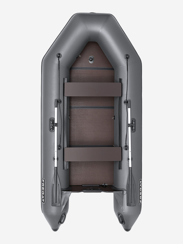 Лодка ПВХ под мотор Фрегат 320 ЕК с килем, сварные швы, серая