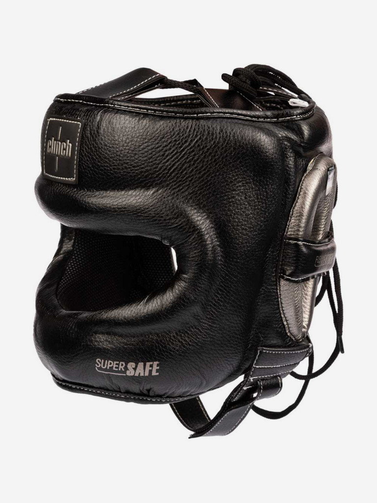 Шлем для единоборств с бампером Clinch Face Guard черно-бронзовый