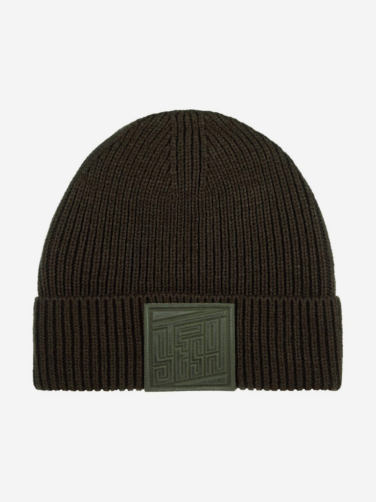 Шапка с отворотом STETSON 8599128 BEANIE EMBOSSED BADGE (зеленый)