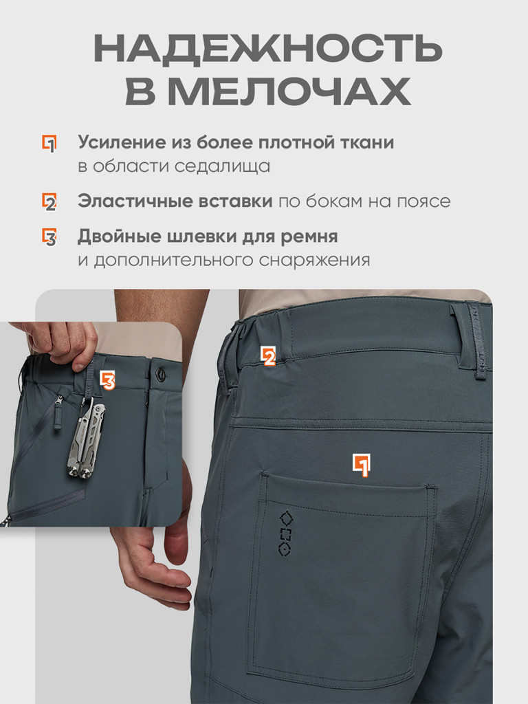 Шорты мужские для рыбалки и охоты H.U.T. RANDU