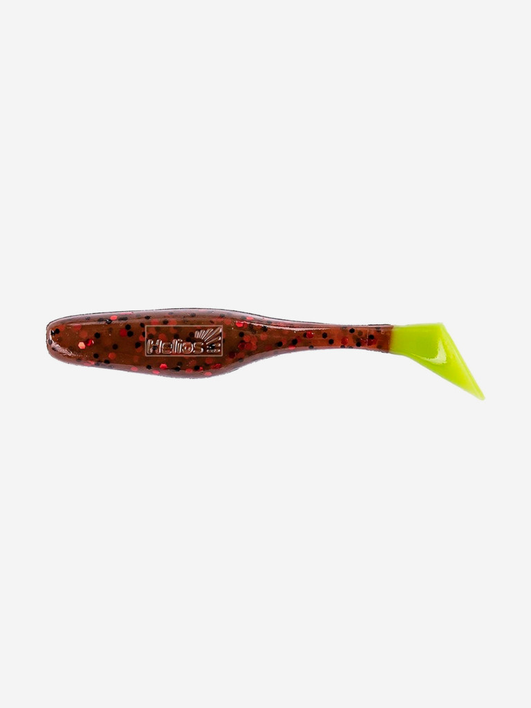 Мягкая приманка Helios Vigor, 3,75'' / 9,5 см, Rusty Gold & Lime, 7 шт (HS-6-017)