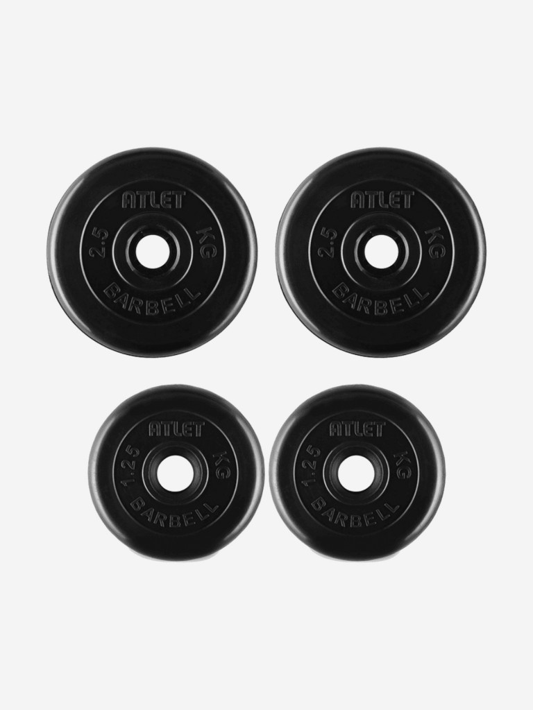 Гантели разборные BARBELL ATLET 1 по 9 кг Черный