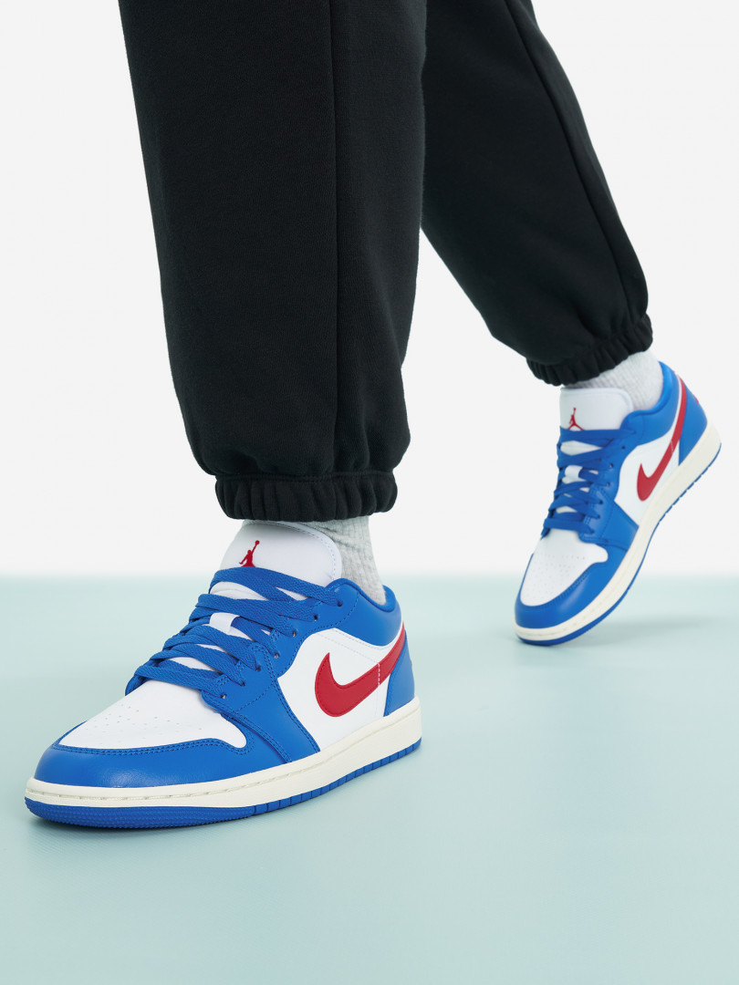 фото Кеды женские nike air jordan 1 low, синий