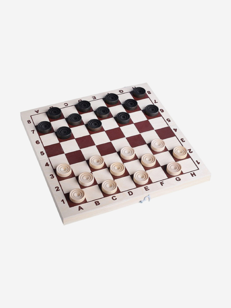 Шашки, Нескучные игры, Классические шашки из дерева