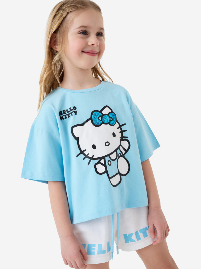 Комплект для девочек: футболка, шорты PlayToday