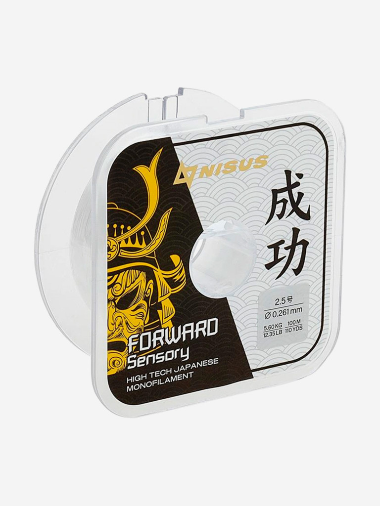 Леска для рыбалки Nisus FORWARD Sensory Nylon 0,261мм, 100м, 5,6кг, прозрачный