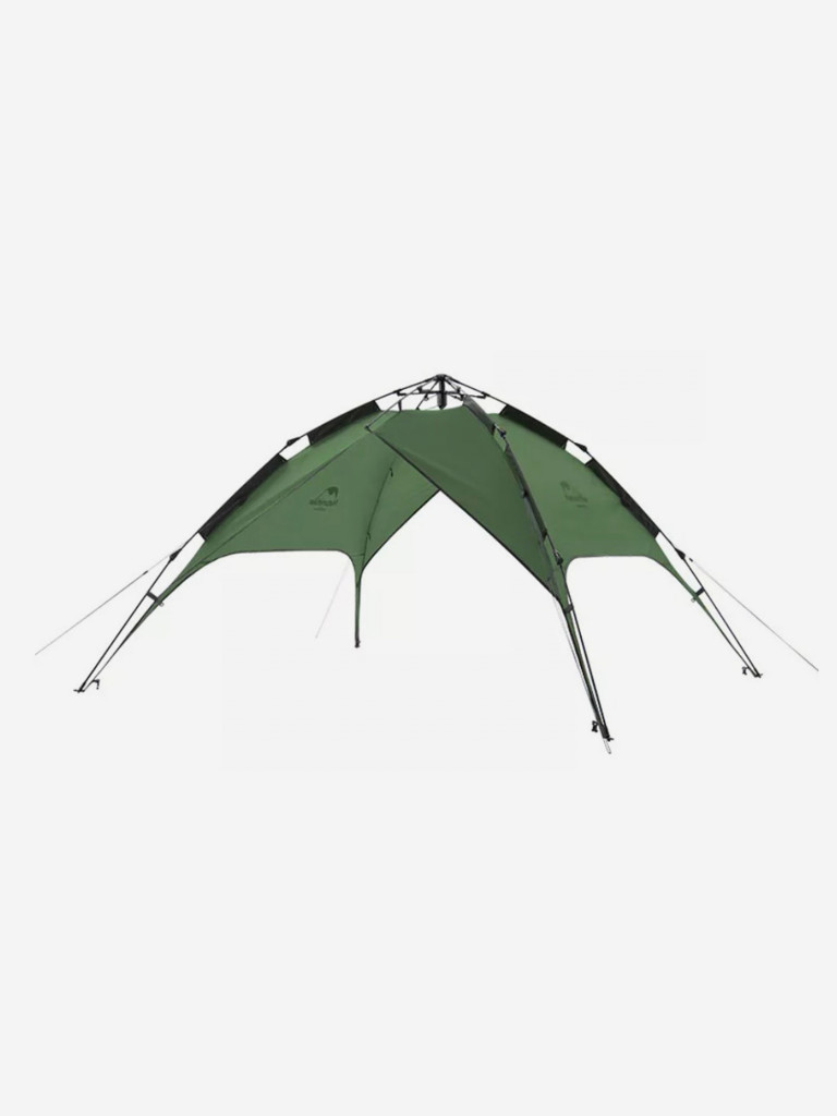 Палатка Naturehike 3-местная, быстросборная, алюминиевый каркас, серо-зеленая
