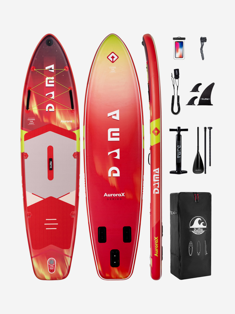 Сапборд двухслойный DAMA AuroraX RED 350 см