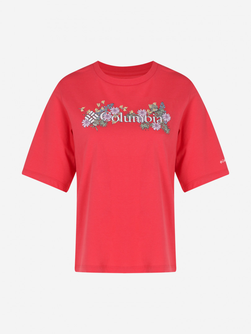 фото Футболка женская columbia north cascades relaxed tee, оранжевый