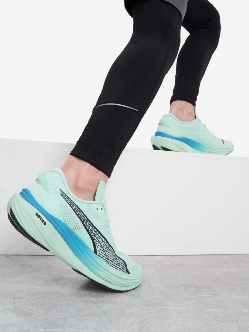 Кроссовки мужские Puma Deviate Nitro 3 Зеленый 19999₽