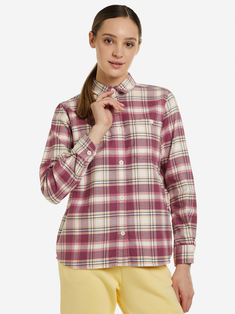 фото Рубашка женская peak performance cotton flannel shirt, розовый